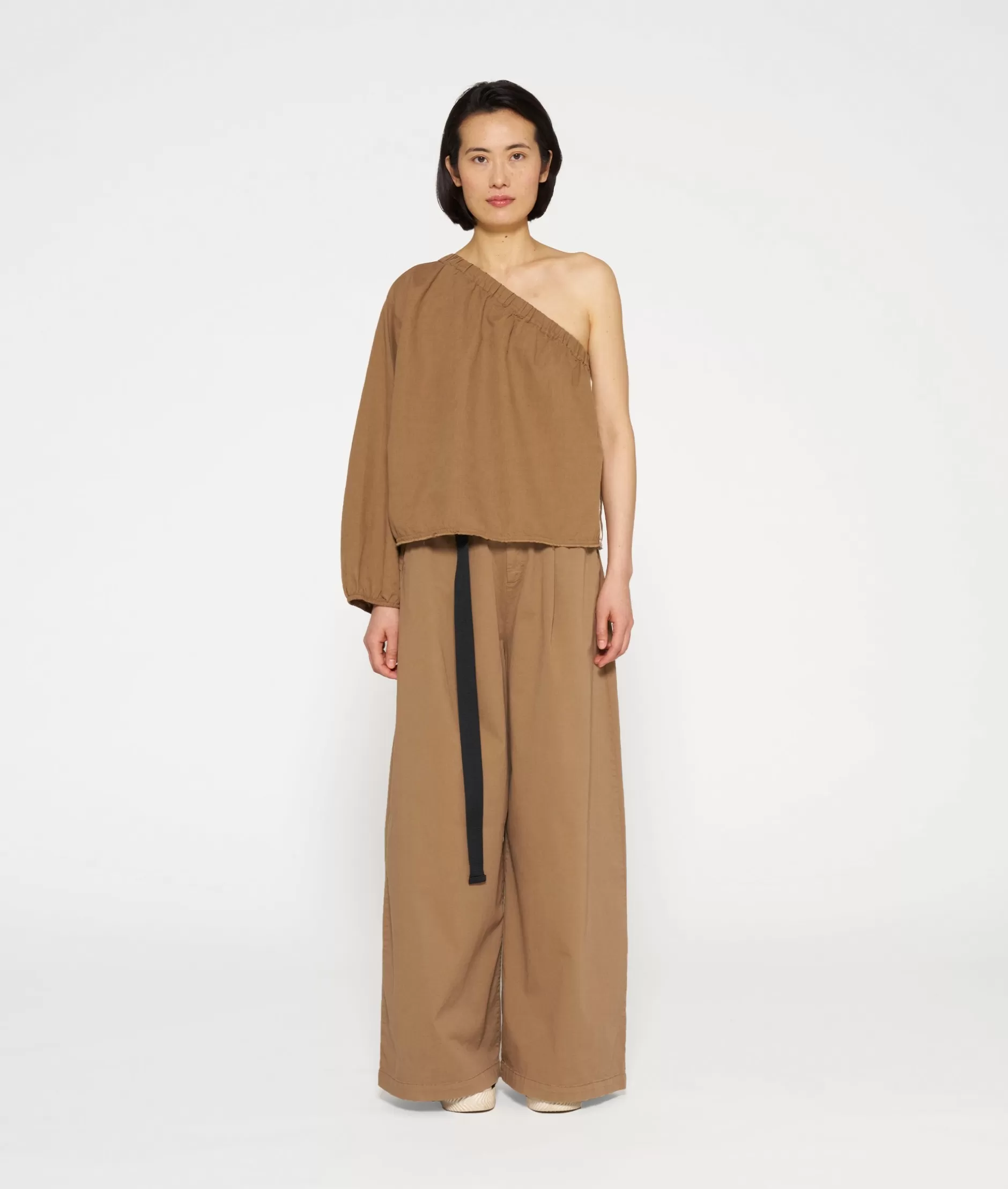 Donna 10DAYS Pantaloni Larghi con Cintura | Tessuto Twill Autunno/Inverno 2023 | Modello Oversize Casual Elegante | Taglio Comodo in Vita Alta 

（：，）
