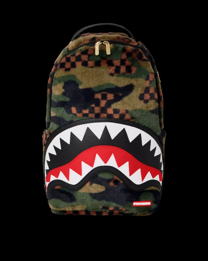 Zaino Sprayground Stellato con Motivo Squalo Pelliccia - Design Unico e Moderno