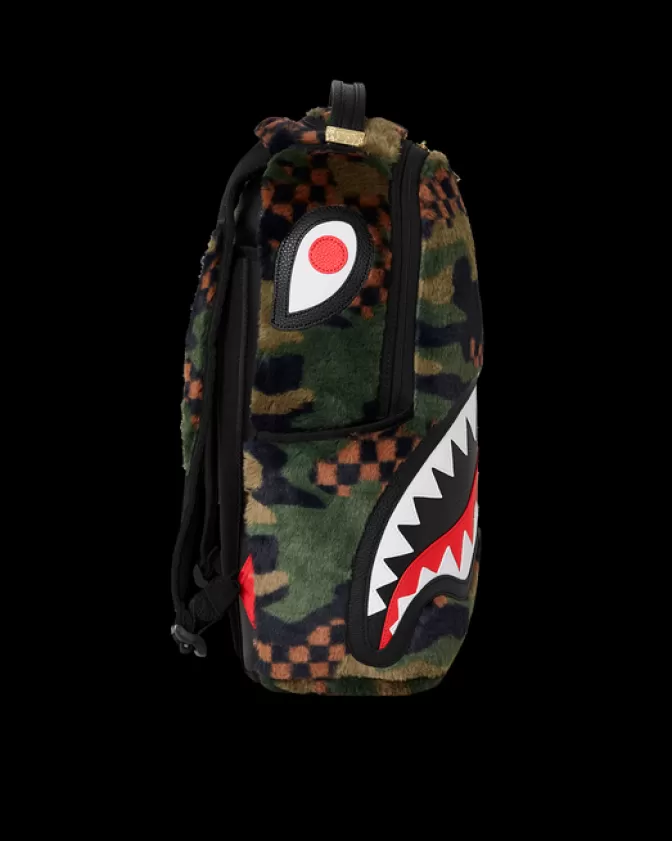 Zaino Sprayground Stellato con Motivo Squalo Pelliccia - Design Unico e Moderno