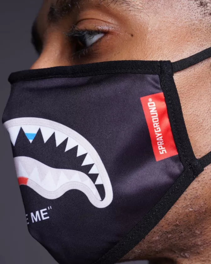 Mascherina moda Sprayground con motivo squalo 