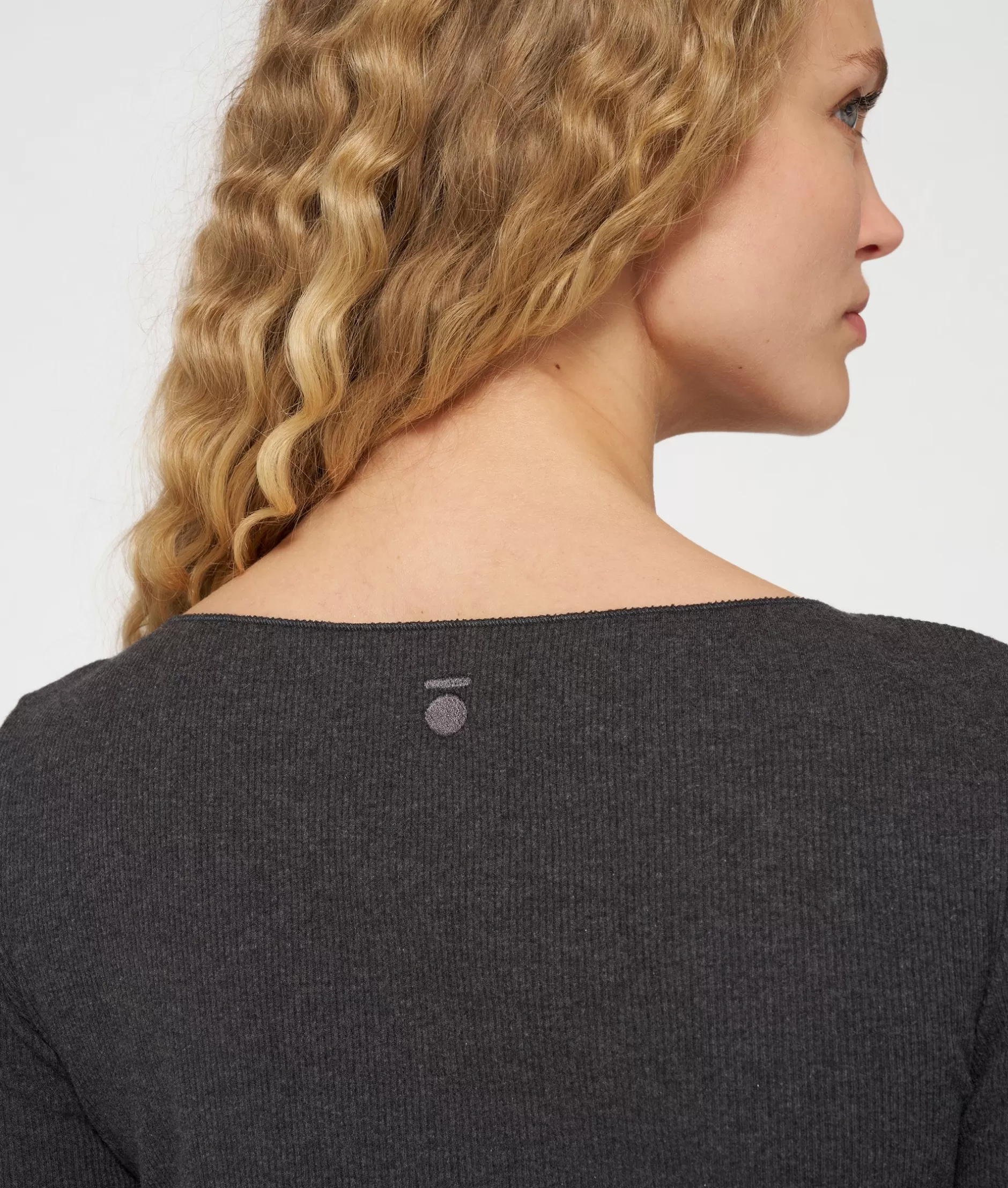 Maglietta Donna con Scollo a Barchetta - 10-Days Collection, Manica Lunga in Cotone Comodo per Tutto il Giorno