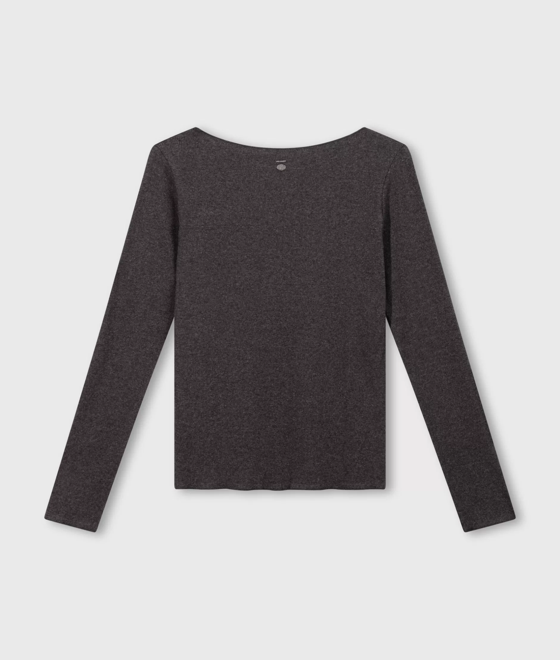 Maglietta Donna con Scollo a Barchetta - 10-Days Collection, Manica Lunga in Cotone Comodo per Tutto il Giorno