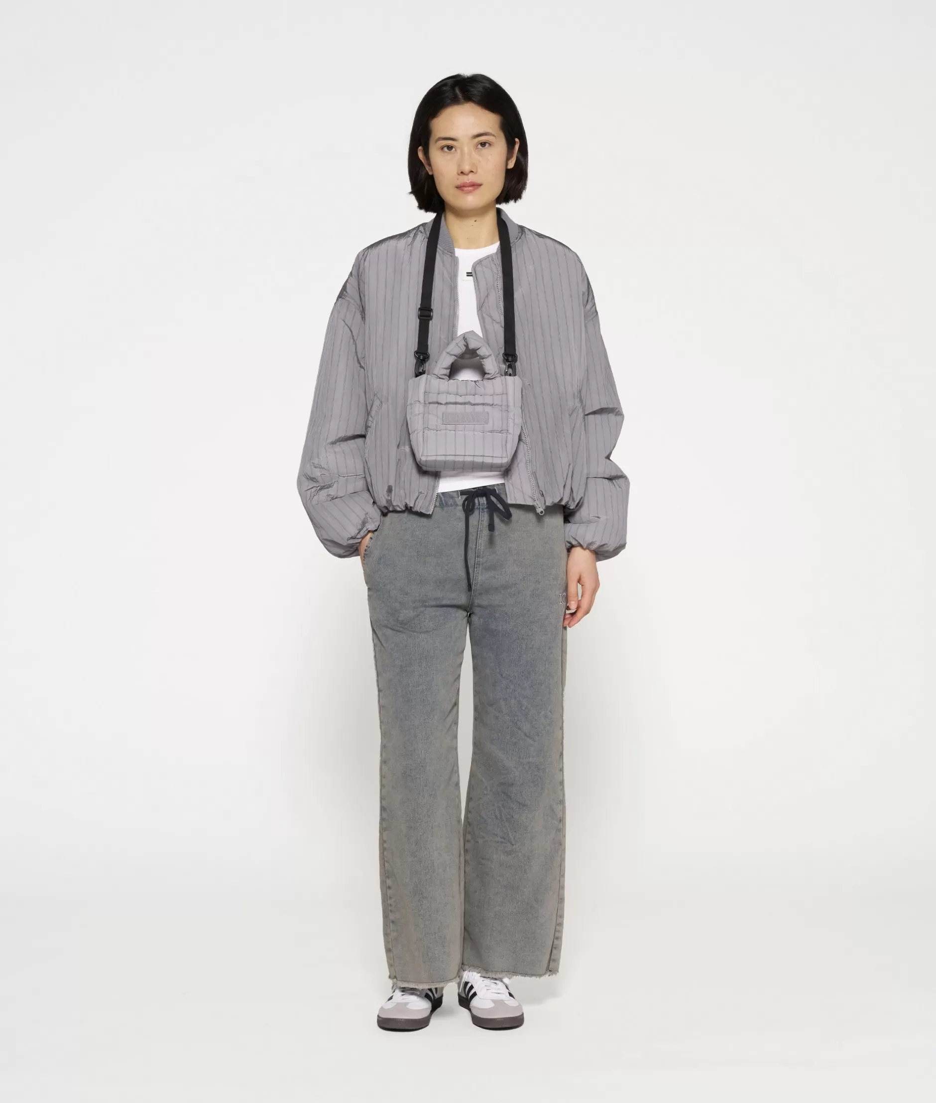 Giubbotto Bomber Elegante Donna 10 Days | Stile Urbano con Motivo Righe Classiche