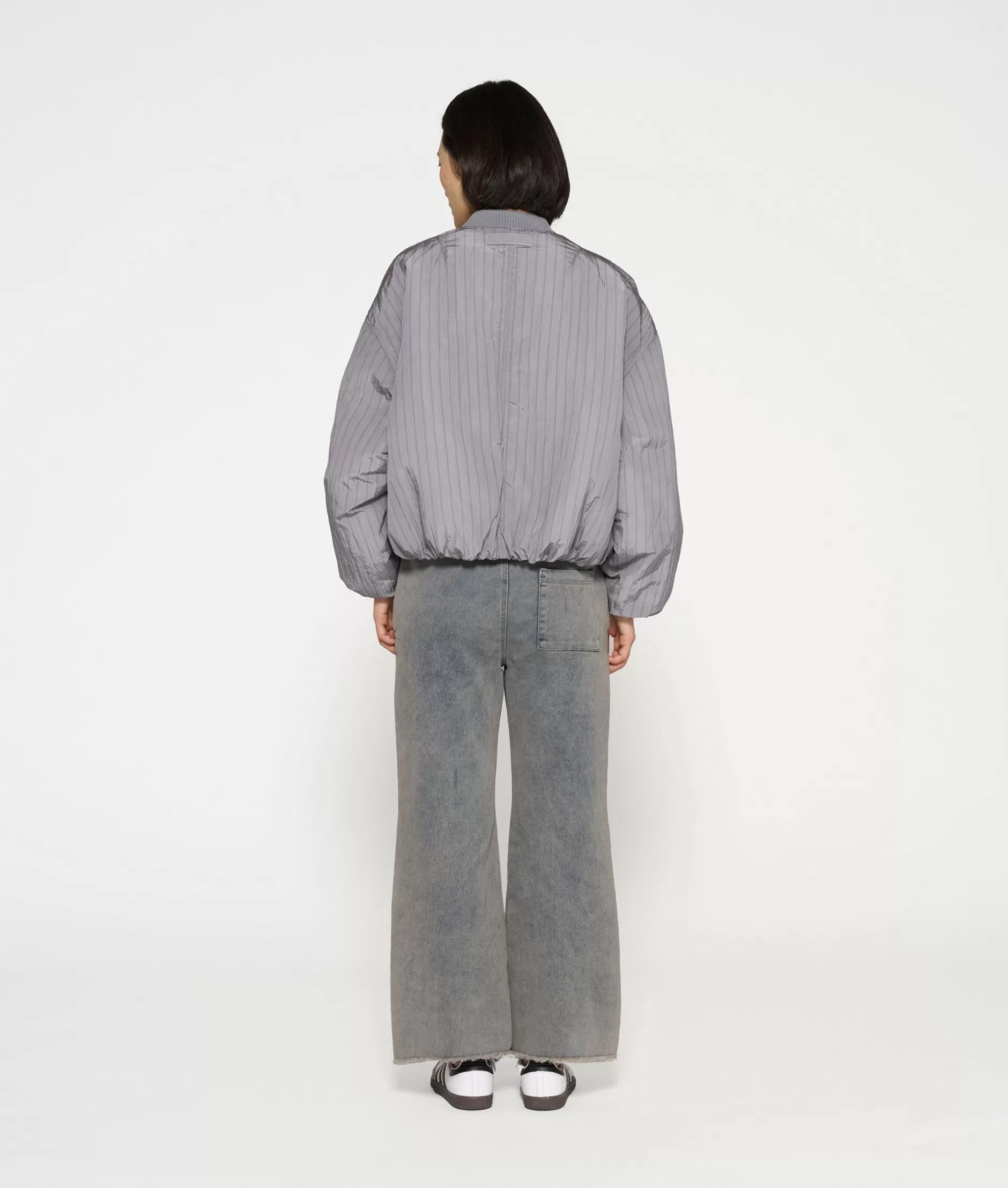 Giubbotto Bomber Elegante Donna 10 Days | Stile Urbano con Motivo Righe Classiche