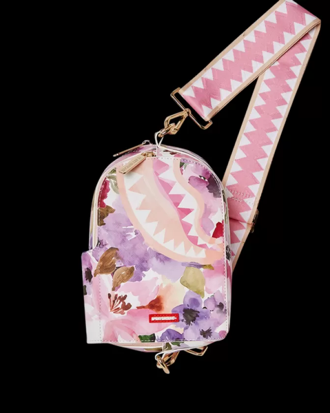 Zaino a tracolla crossbody Sprayground - Design giungla botanica per stile urbano e avventure quotidiane. Collezione Essential con tasche multifunzionali.