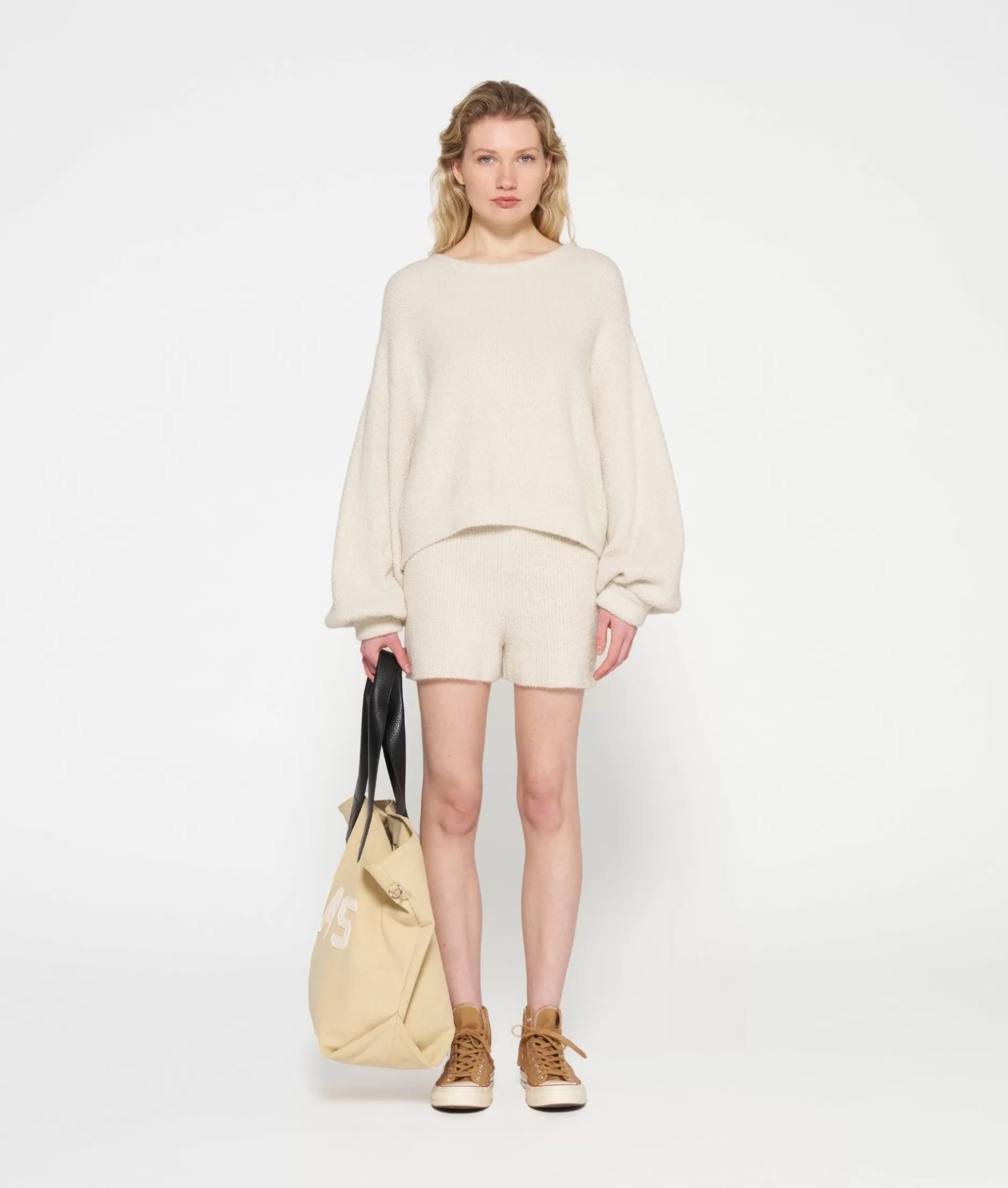 Maglioncino Bouclé Donna - Tessuto Morbido e Confortevole, Stile Casual 10DAYS