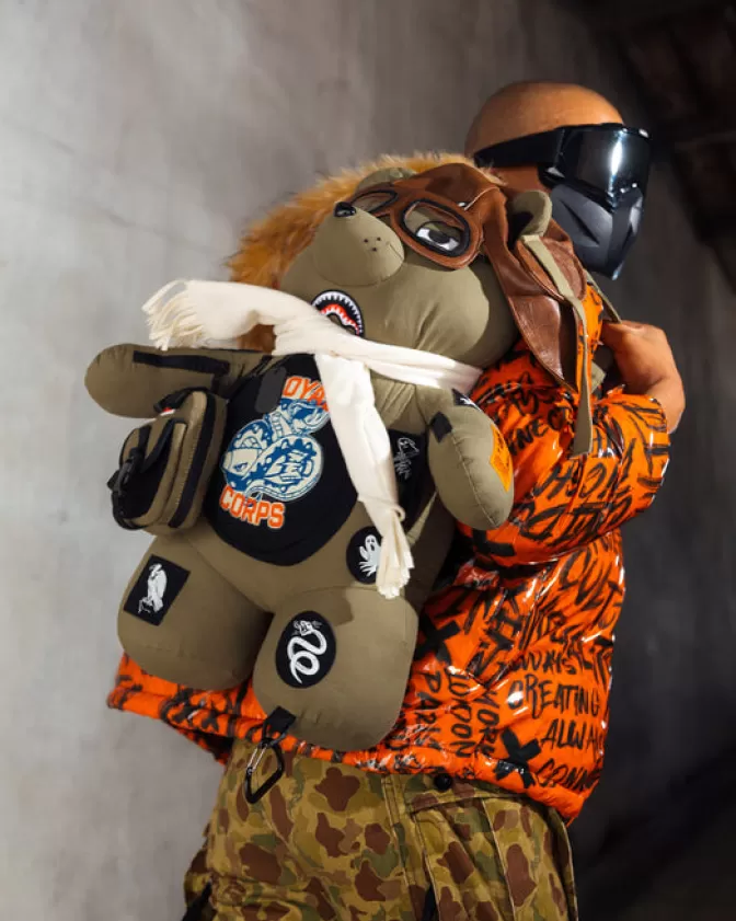 Zaini Sprayground Edizione Speciale - Orsetti Iconici con Design Aviatore Fearless e Stile MoneyBear, Ispirati a Call of Duty