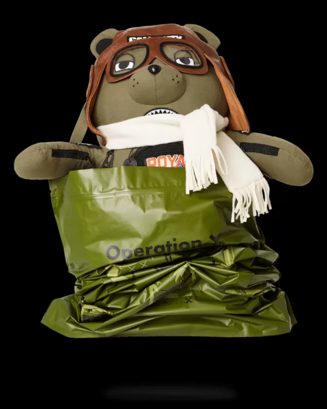 Zaini Sprayground Edizione Speciale - Orsetti Iconici con Design Aviatore Fearless e Stile MoneyBear, Ispirati a Call of Duty