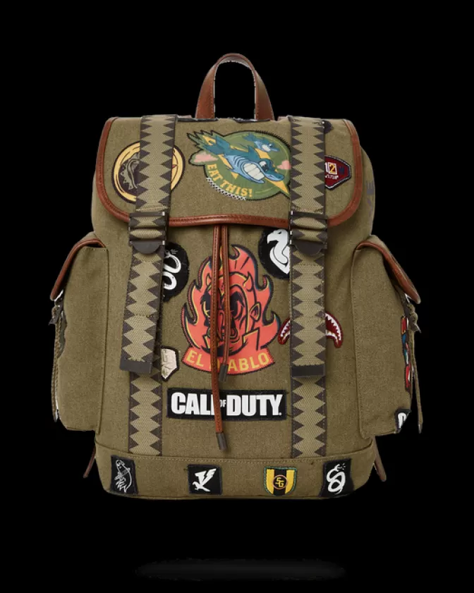Zaino Limited Edition Sprayground Monte Carlo - Design El Diablo ispirato a Call of Duty con scomparti multifunzionali e dettagli premium