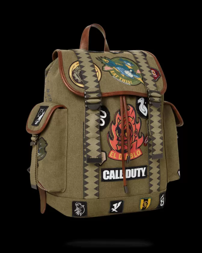 Zaino Limited Edition Sprayground Monte Carlo - Design El Diablo ispirato a Call of Duty con scomparti multifunzionali e dettagli premium
