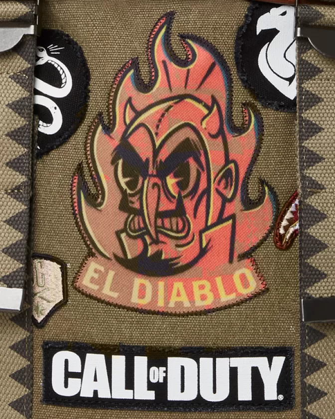 Zaino Limited Edition Sprayground Monte Carlo - Design El Diablo ispirato a Call of Duty con scomparti multifunzionali e dettagli premium