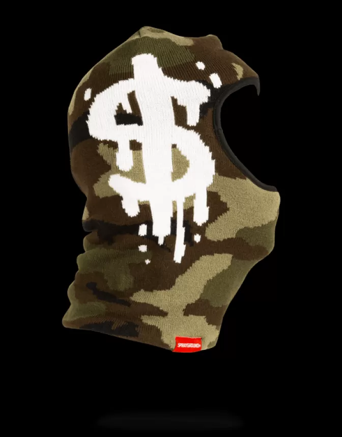 Passamontagna Sprayground – Mimetica Urban con Stile Cash Drip, Design Esclusivo per Strada e Montagna