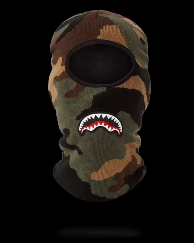 Maschera termica Sprayground con design Squalo Mimetico - Protezione professionale per sport invernali ed escursioni artiche