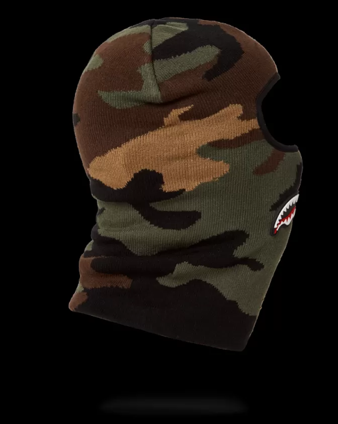 Maschera termica Sprayground con design Squalo Mimetico - Protezione professionale per sport invernali ed escursioni artiche