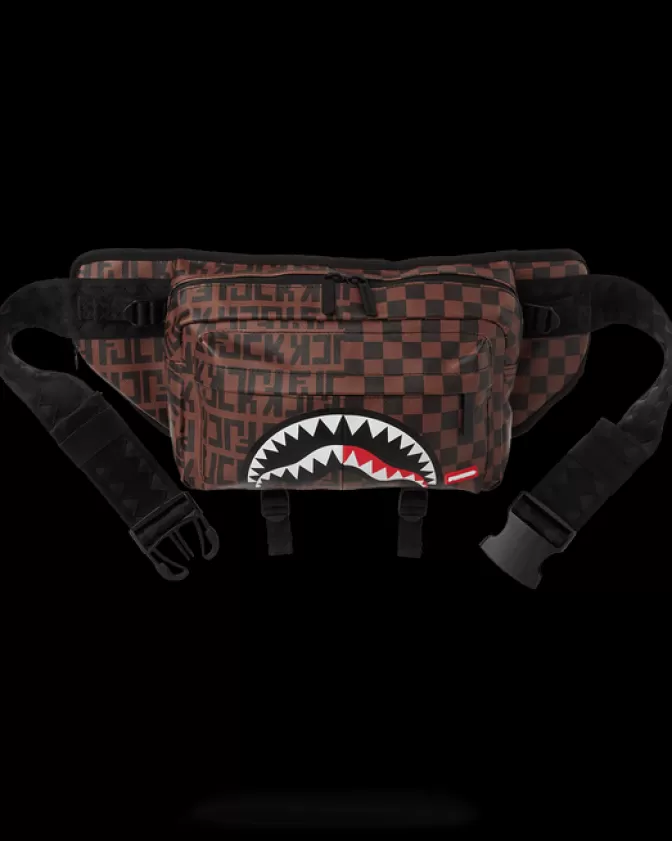 Sprayground Borsello Urbano Multifunzione: Design Split The Check per Stile Unico e Pratico