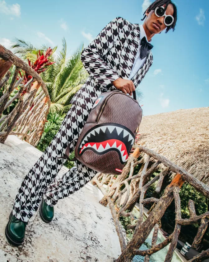 Zaino Sprayground Cashin Checks - Design Unico, Modello DLXV per Stile Streetwear Imperdibile