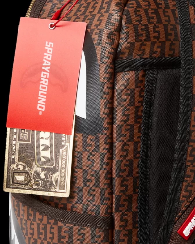 Zaino Sprayground Cashin Checks - Design Unico, Modello DLXV per Stile Streetwear Imperdibile
