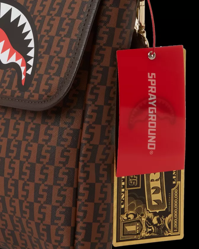 Sprayground - Borse Moderne a Tracolla con Stampa Cashin Checks - Crossbody Compatti per Stile Quotidiano