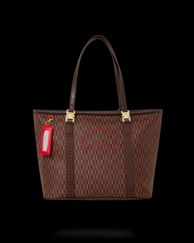 Sprayground Borsa Iconica con Stampa Assegni Vintage - Design Esclusivo a Tracolla