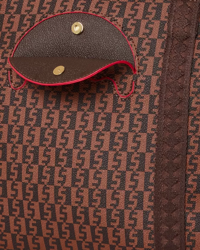 Sprayground Borsa Iconica con Stampa Assegni Vintage - Design Esclusivo a Tracolla