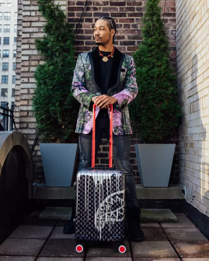 SPRAYGROUND | Valigia Cabina Rigida Fantasmi Sottomarini - Design Futuristico per Viaggi in Stile