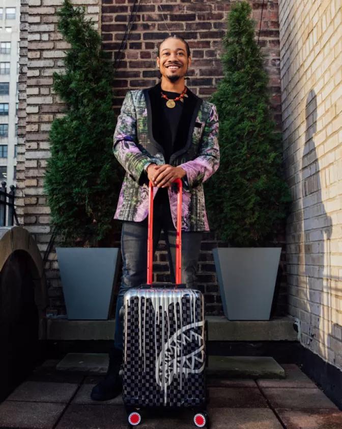SPRAYGROUND | Valigia Cabina Rigida Fantasmi Sottomarini - Design Futuristico per Viaggi in Stile