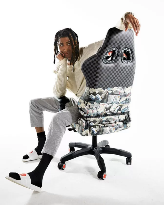 Sprayground Poltrona Gaming Check Money - Edizione Limitata con Design Unico (Rarità Assoluta)