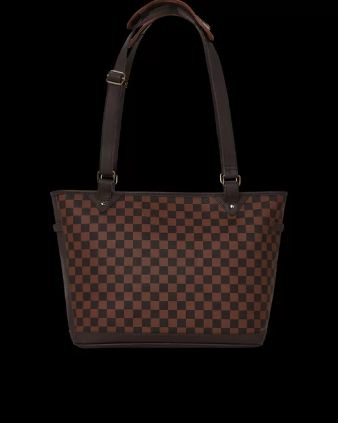 Borsa Tote Scacco Matto Reale - Design Elegante Sprayground | Moda Urbana con Stilizzata Scacchiera Regale