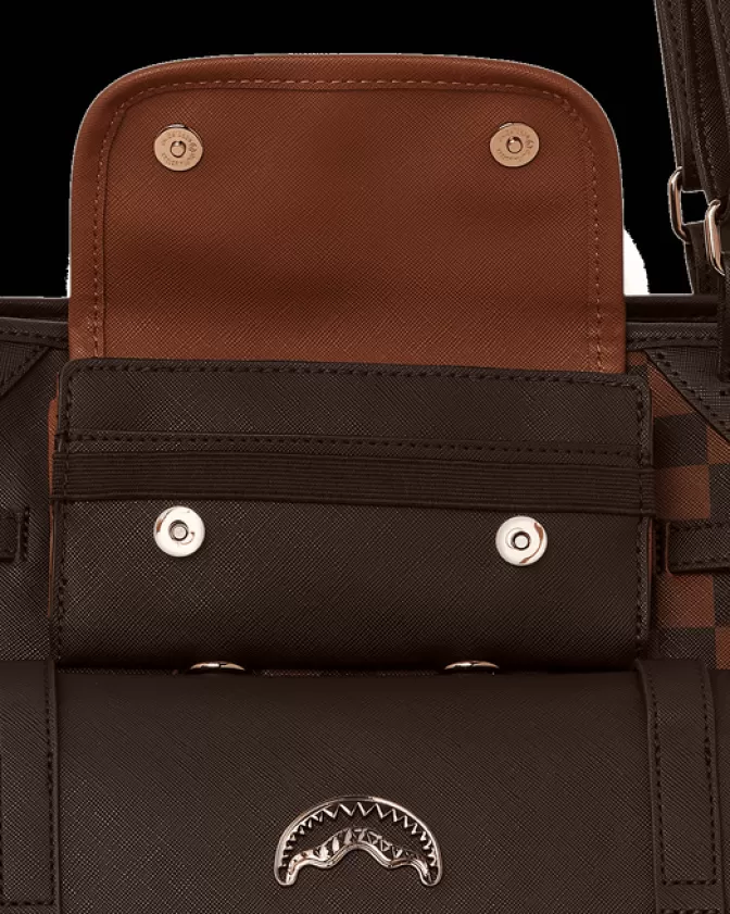 Borsa Tote Scacco Matto Reale - Design Elegante Sprayground | Moda Urbana con Stilizzata Scacchiera Regale