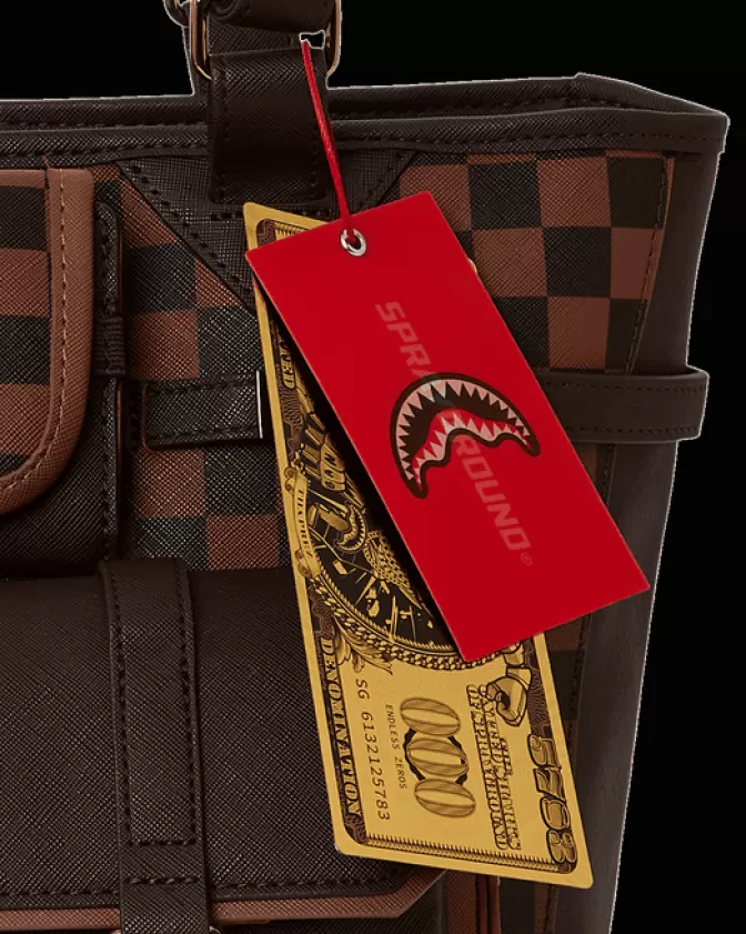 Borsa Tote Scacco Matto Reale - Design Elegante Sprayground | Moda Urbana con Stilizzata Scacchiera Regale