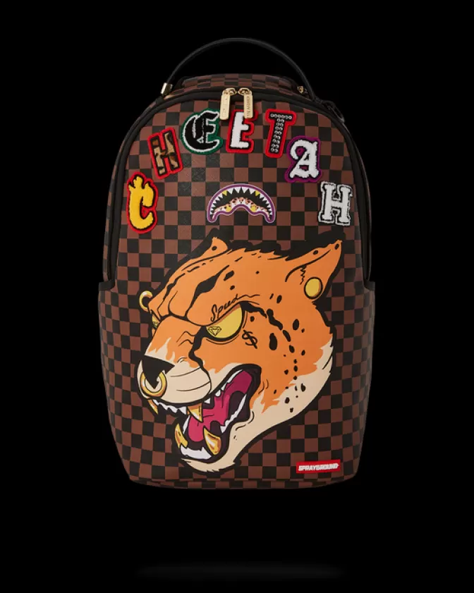 Zaino Sprayground Limited Edition - Squalo Veloce con Stampa Ghepardo (Collab Esclusiva Tyreek Hill)