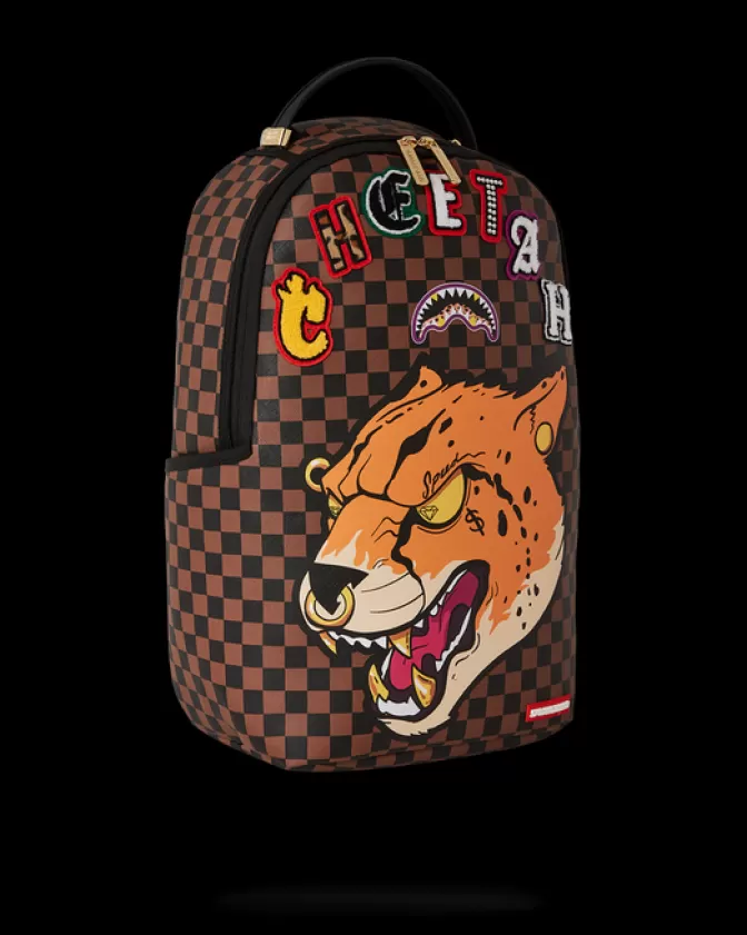 Zaino Sprayground Limited Edition - Squalo Veloce con Stampa Ghepardo (Collab Esclusiva Tyreek Hill)
