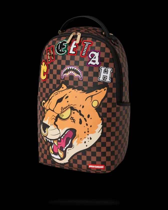 Zaino Sprayground Limited Edition - Squalo Veloce con Stampa Ghepardo (Collab Esclusiva Tyreek Hill)