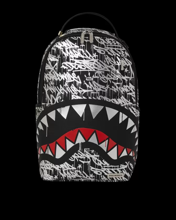 Zaino Sprayground DLXV Cromo Distruttore - Design Futuristico con Finiture Specchiate per Stile Urbano e Avventure Dynamiche