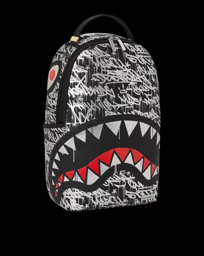 Zaino Sprayground DLXV Cromo Distruttore - Design Futuristico con Finiture Specchiate per Stile Urbano e Avventure Dynamiche