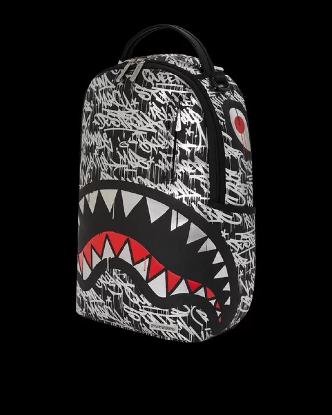 Zaino Sprayground DLXV Cromo Distruttore - Design Futuristico con Finiture Specchiate per Stile Urbano e Avventure Dynamiche