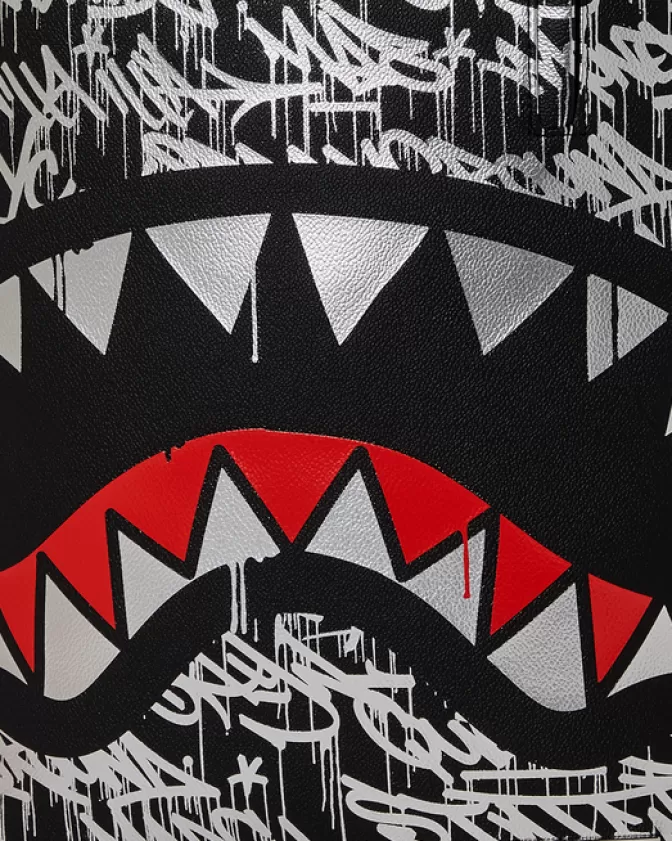 Zaino Sprayground DLXV Cromo Distruttore - Design Futuristico con Finiture Specchiate per Stile Urbano e Avventure Dynamiche