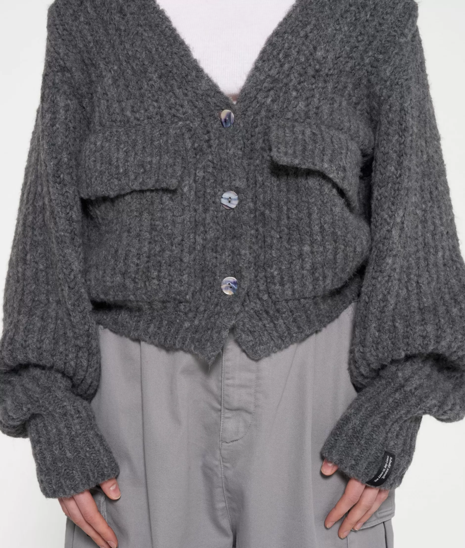Cardigan Donna 10 Giorni - Maglione Oversize in Lana Spessa, Stile Casual Invernale Confortevole