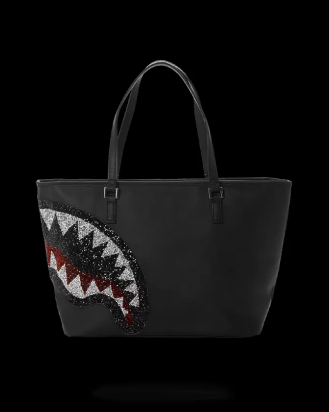 Sprayground Originale - Borsa Multiuso Capiente in Tonalità Total Black (Design Unisex) - Zaino Tracolla Impermeabile con Tasche Strategiche - Ideale per Viaggi, Palestra e Uso Quotidiano - Edizione 2024 Nero Assoluto