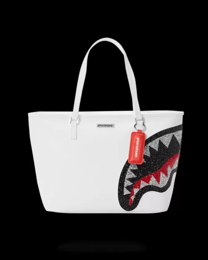 Borsa Versatile Sprayground Stile Urban - Modello Clearcut in Tinta Unica Bianco Candido, Capienza Generosa per Uso Quotidiano