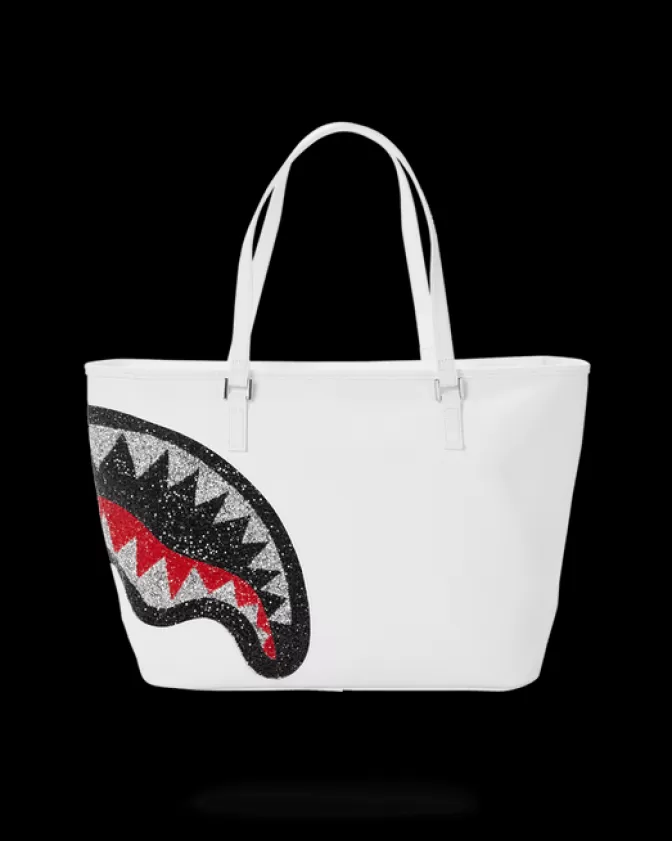 Borsa Versatile Sprayground Stile Urban - Modello Clearcut in Tinta Unica Bianco Candido, Capienza Generosa per Uso Quotidiano