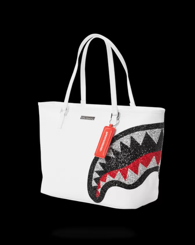 Borsa Versatile Sprayground Stile Urban - Modello Clearcut in Tinta Unica Bianco Candido, Capienza Generosa per Uso Quotidiano