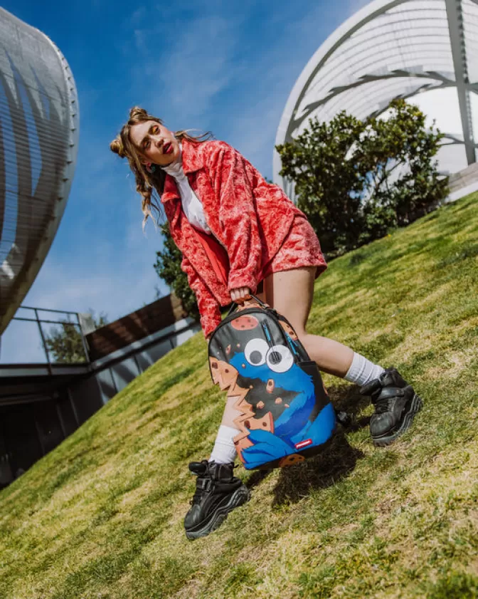 Sprayground Zaino Cookie Monster - Stile Morso Squalo Edizione Limitata DLXV