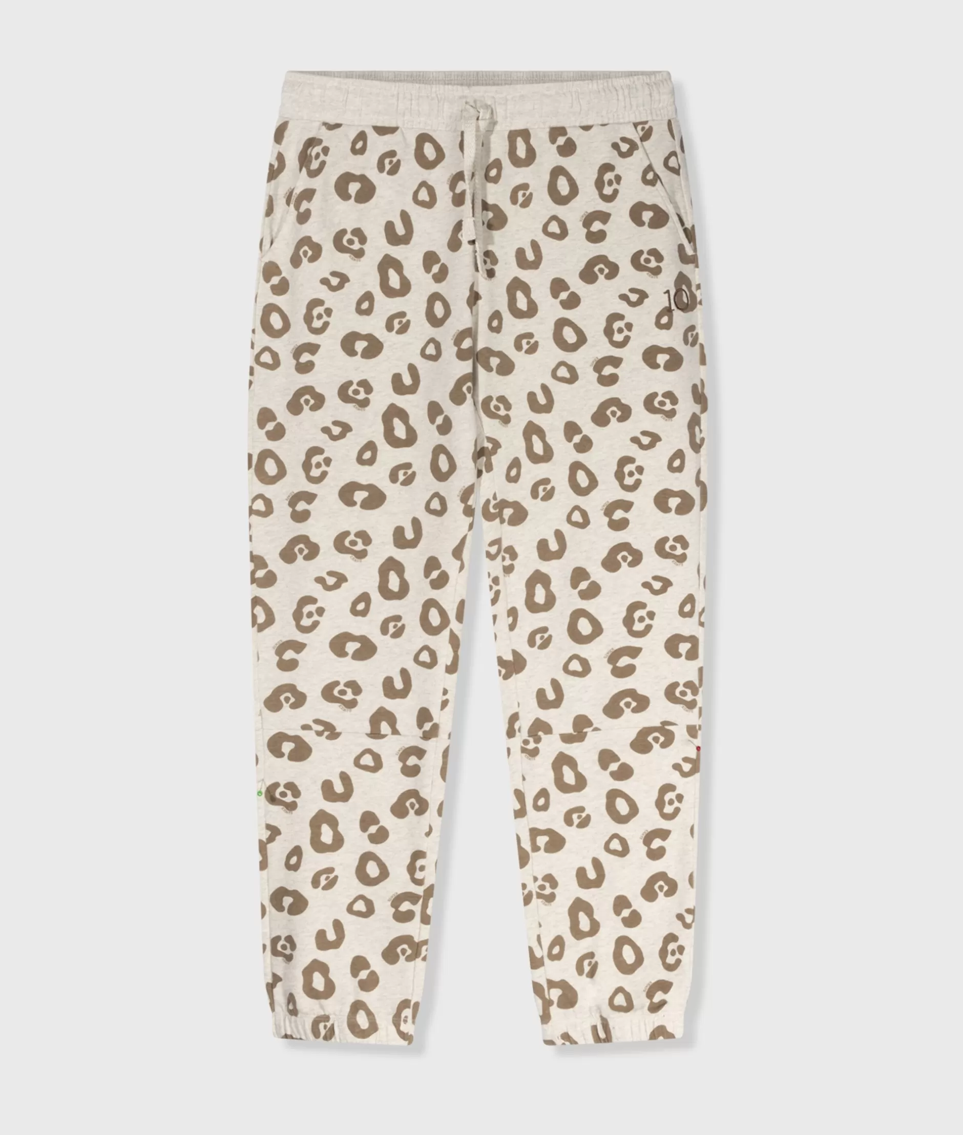 Jogger Donna in Tessuto Morbido con Fantasia Leopardo - Crop a Vita Alta 10DAYS, Comodi per Stile Casual-Chic e Taglio alla Caviglia