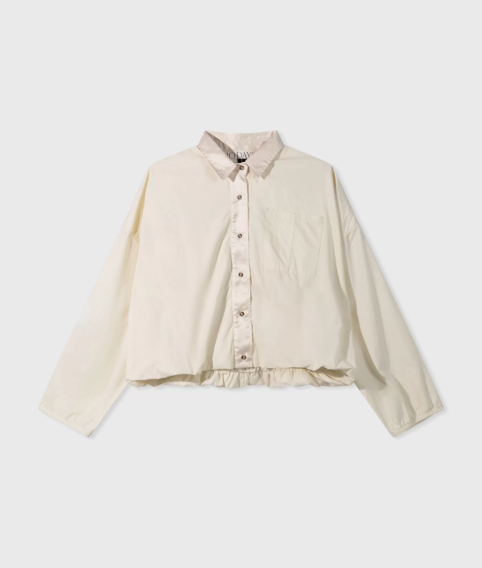 Camicia corta elegante con motivo smoking - 10DAYS Collezione Donna, stile moderno e dettagli raffinati per un look sofisticato