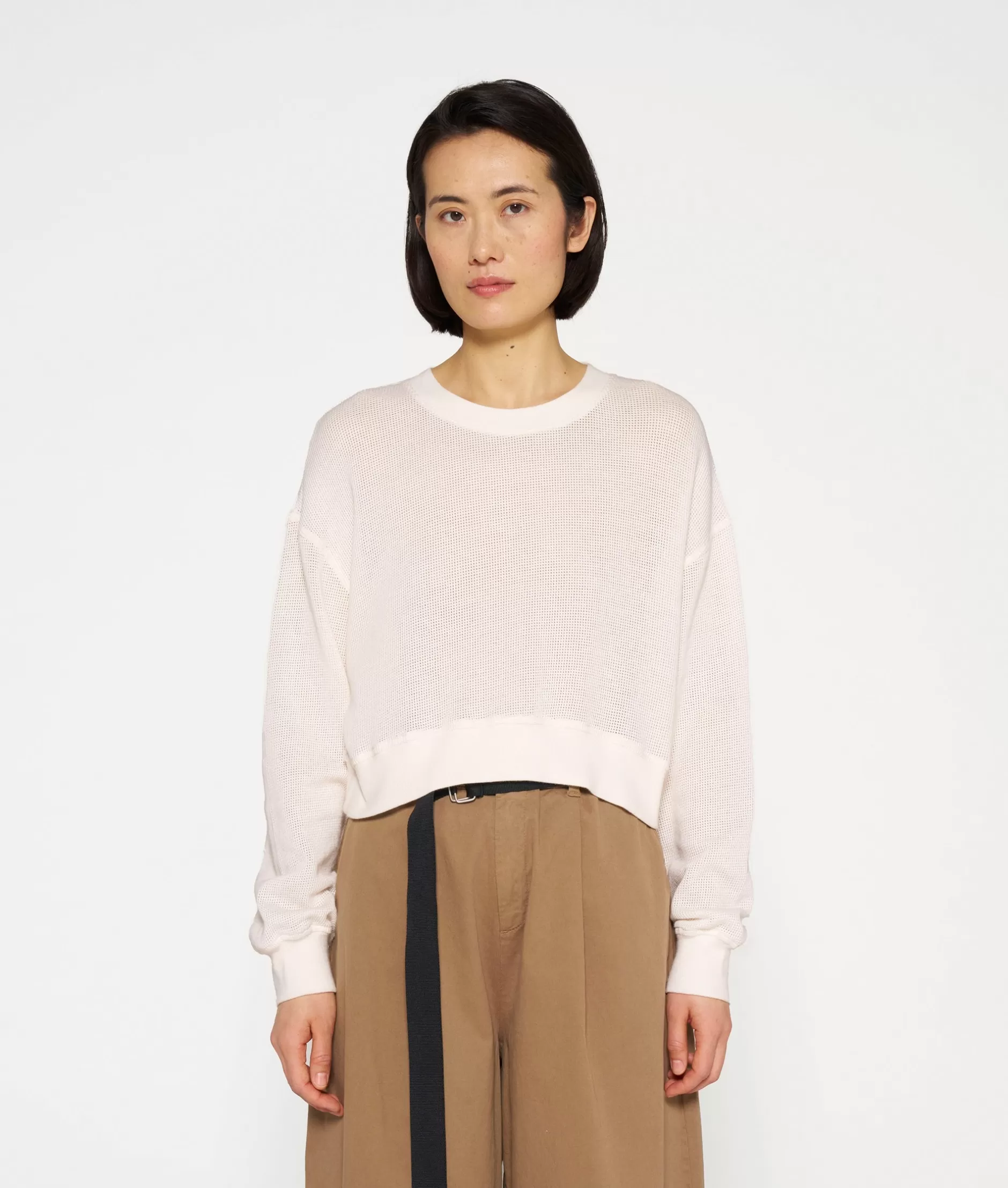 Donna 10DAYS Felpa Crop con Maglia Trapuntata - Intimo Casual con Design Stagionale