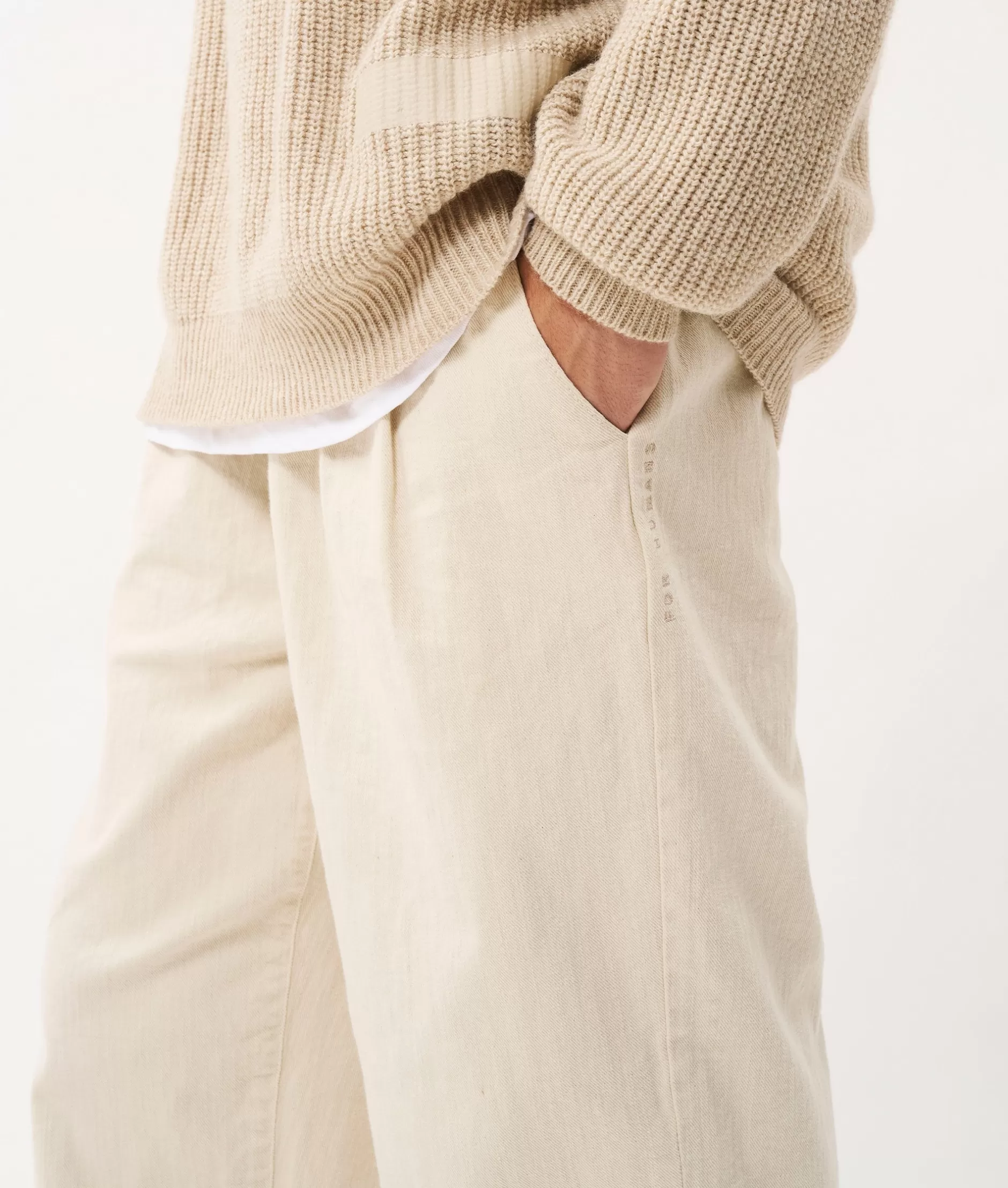 Pantaloni Uomo 10DAYS in Tela di Cotone Dakota - Tessuto Twill Resistito, Taglio Moderno per Stile Casual Chic