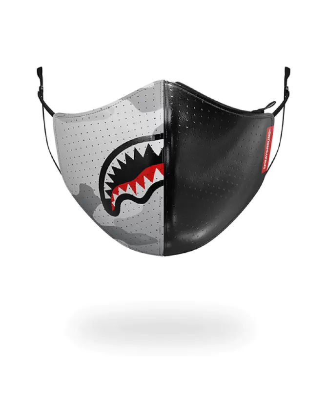 Sprayground Mascherina Stilosa in Ecopelle con Taschino Nascosto - Design Resistente per Protezione Quotidiana