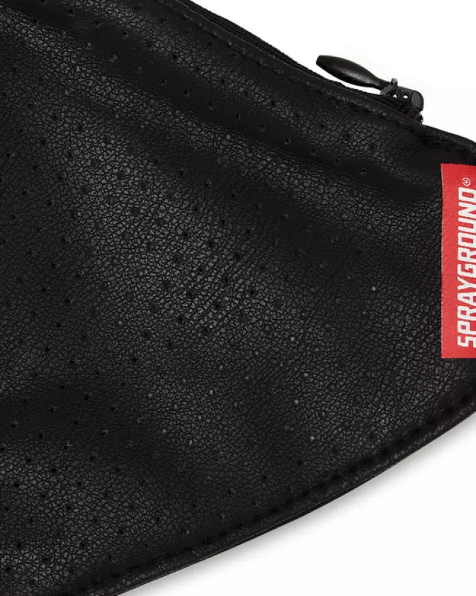 Sprayground Mascherina Stilosa in Ecopelle con Taschino Nascosto - Design Resistente per Protezione Quotidiana