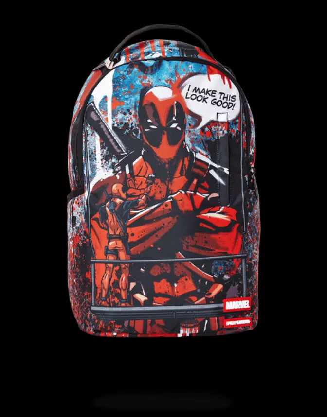 Zaino Sprayground Stile Unico · Design Esclusivo Deadpool con Stampa Artistica Iconica · Edizione Limitata